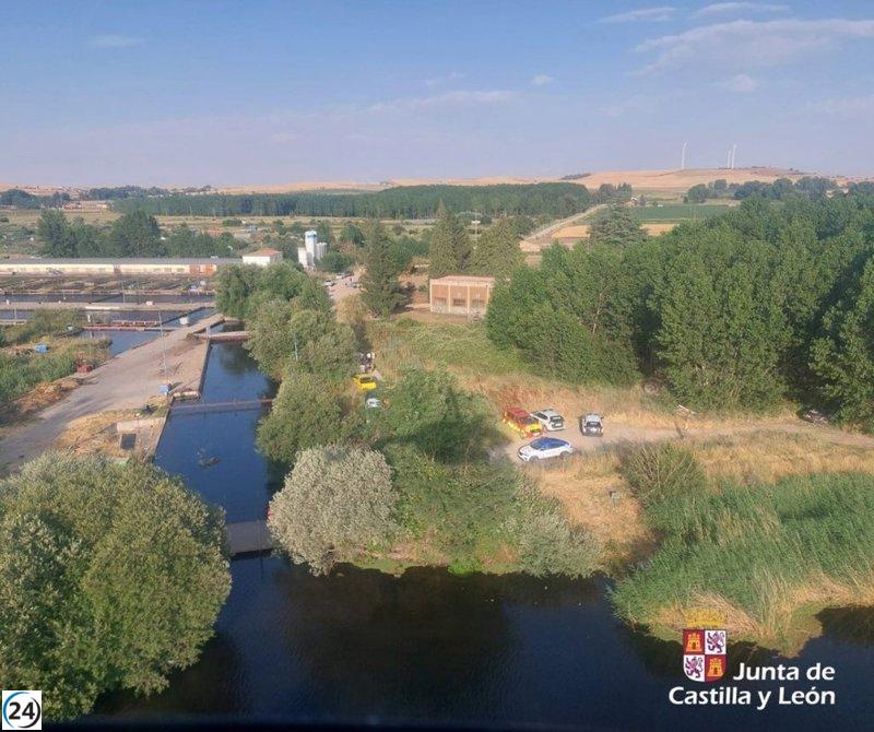 CHD baja el caudal del embalse de Santa Teresa para facilitar la búsqueda del joven en el Tormes.
