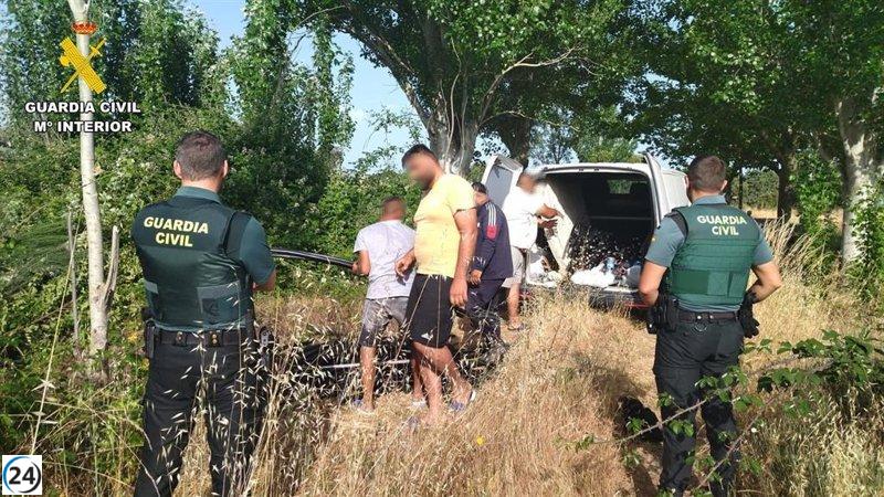Ocho arrestados en Salamanca por el hurto de 2 toneladas de cobre en Lumbrales.