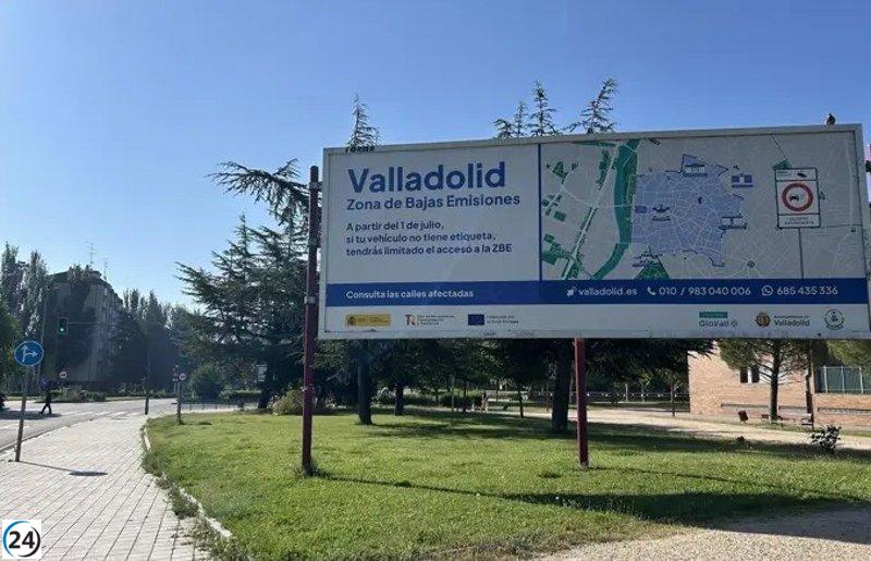 La ZBE de Valladolid limita el ingreso de vehículos al centro en un 22,8%.