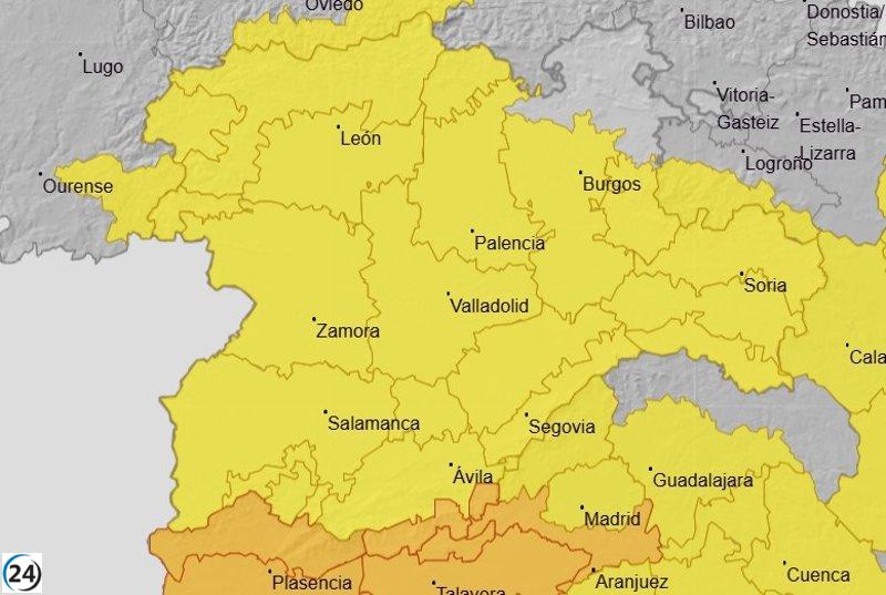 Castilla y León en alerta por intensas olas de calor y posibles tormentas.