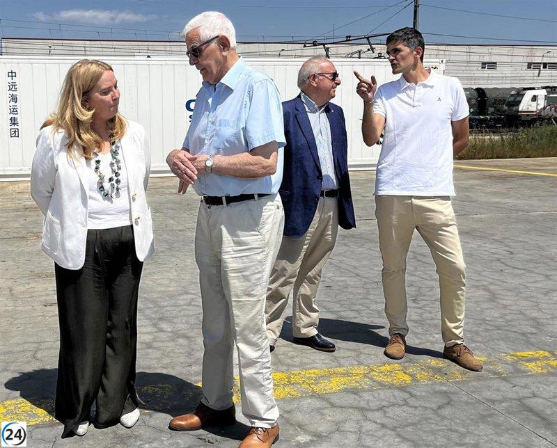 El tren de Burgos transportará hasta 1.800 toneladas hacia el puerto de Valencia.