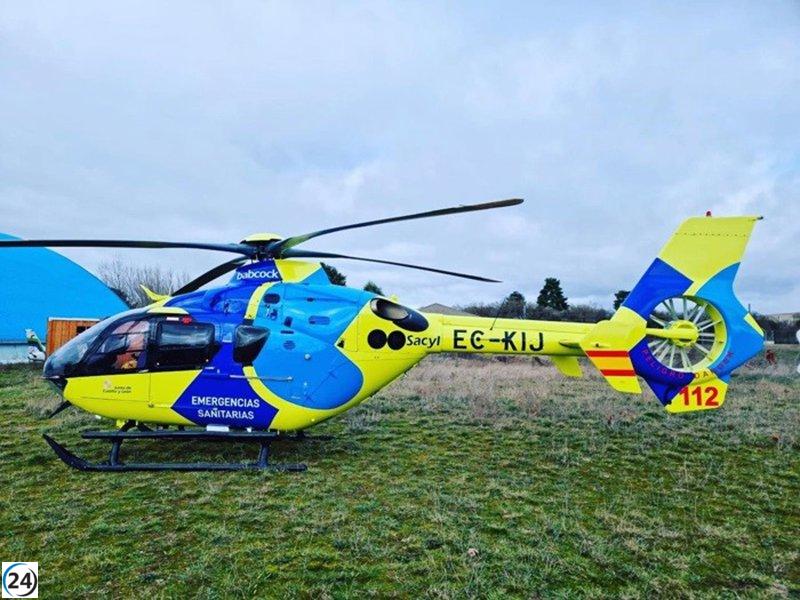 Cuatro jóvenes reciben atención tras accidente de todoterreno en Basconcillos, Burgos.