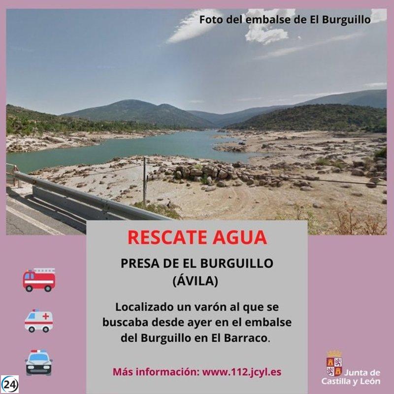 Hallan el cadáver del hombre desaparecido en el embalse del Burguillo.