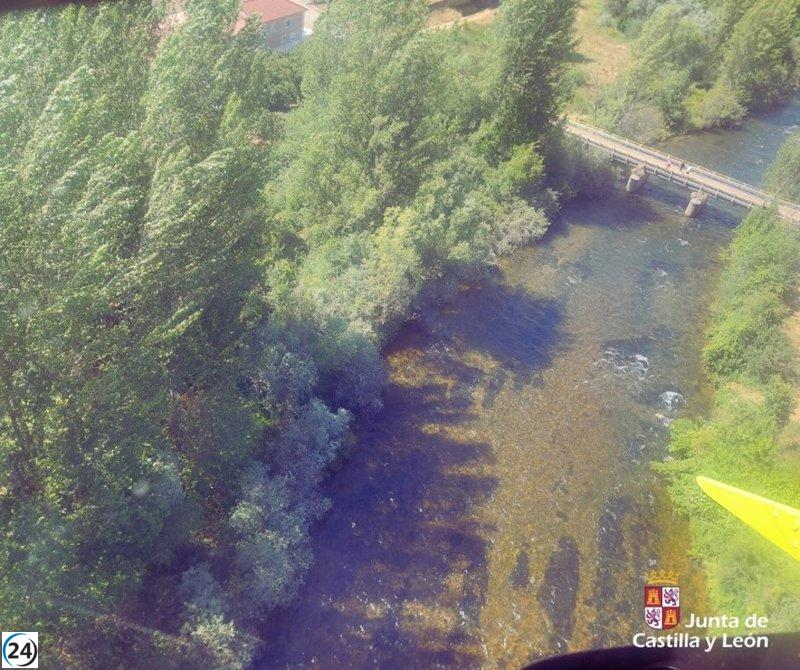 Hallan sin vida a un pescador que se precipitó desde el puente de Lugán en León.