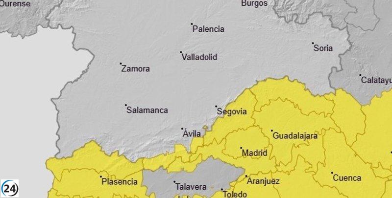 Sur de Ávila en alerta por calor extremo y tormentas este viernes, con temperaturas que alcanzarán los 37 ºC.