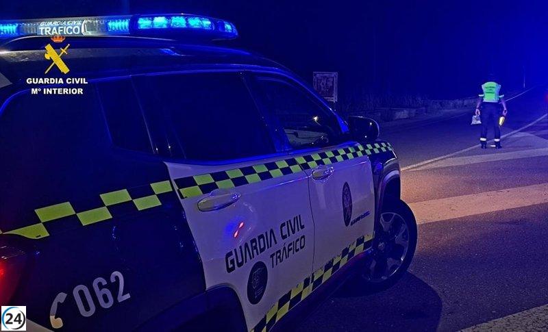 Arrestado un conductor temerario que recorrió 22 kilómetros en sentido contrario por la A-62 en Venta de Baños.