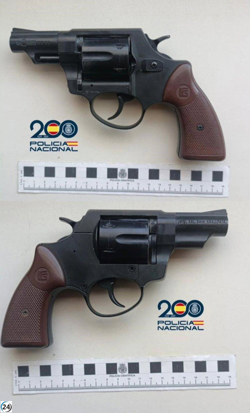 Arrestado en Santovenia por intimidar a un ciudadano con una pistola de fogueo.