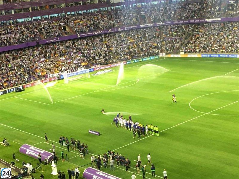 Trofeo Ciudad de Valladolid cancelado a última hora por mal estado del césped en el Zorrilla.