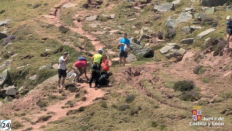Salvada una mujer de 69 años tras accidentarse en la Laguna Helada, Sierra de Urbión (Soria).