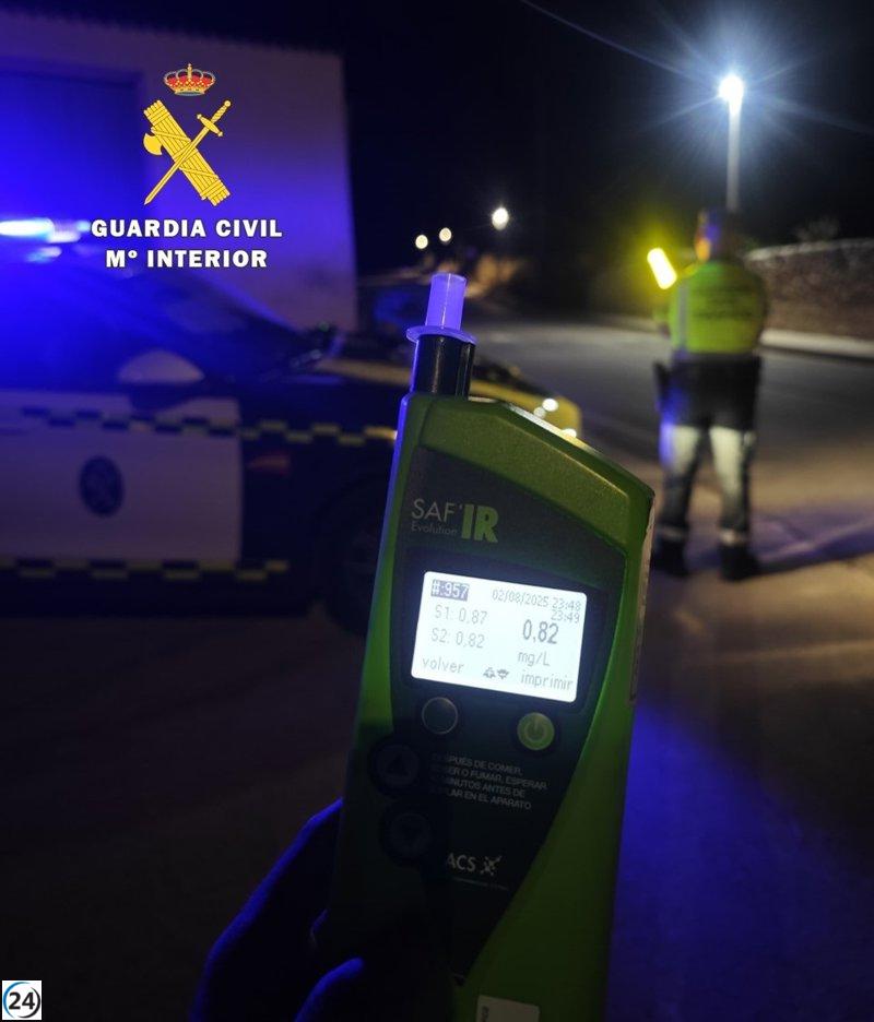 Cuatro conductores en Burgos ante la justicia por altas tasas de alcohol al volante.