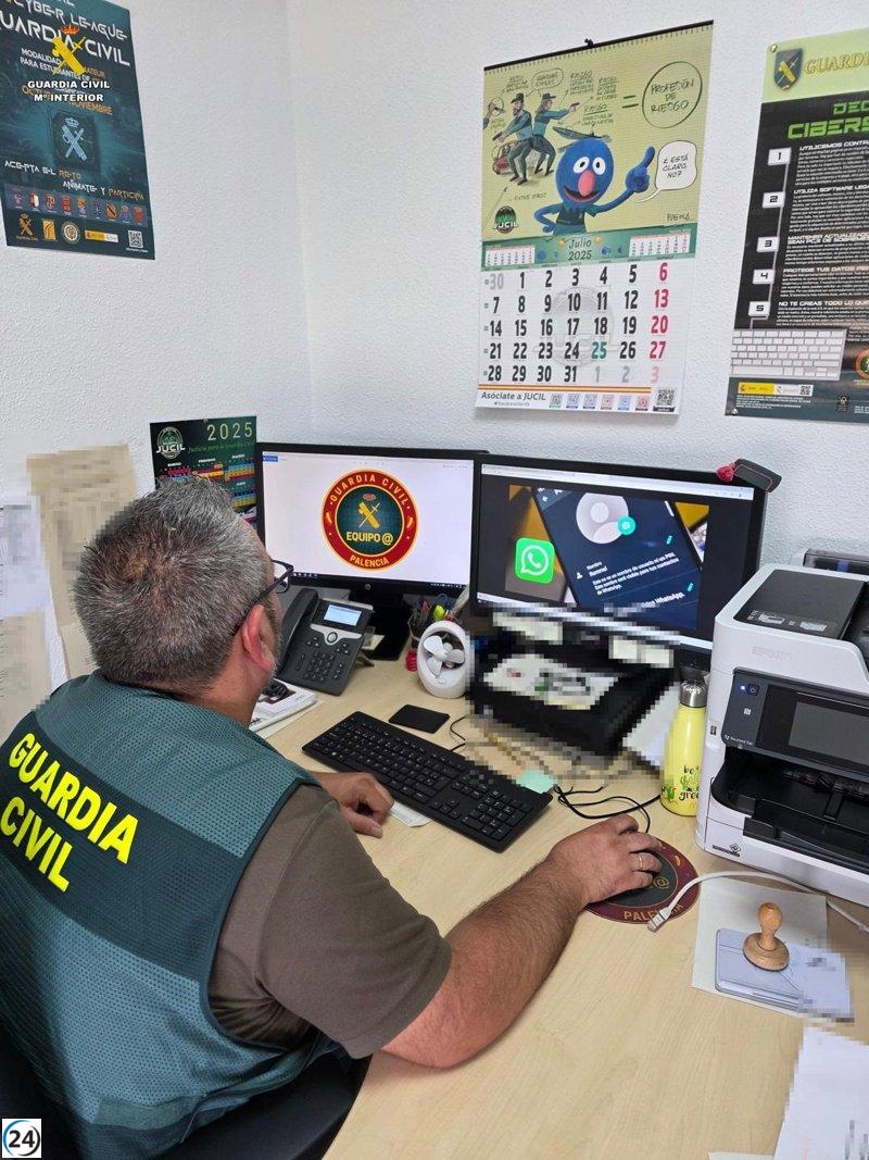 Investigación en Palencia: Hombre acusado de robar 37.000 euros mediante phishing.