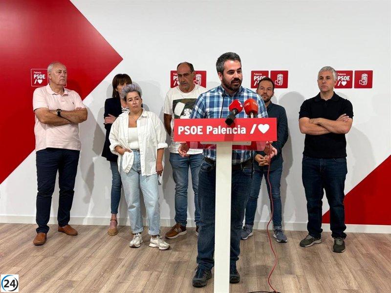 Alcaldes socialistas critican a la Junta por su inacción en los incendios de la Montaña Palentina.