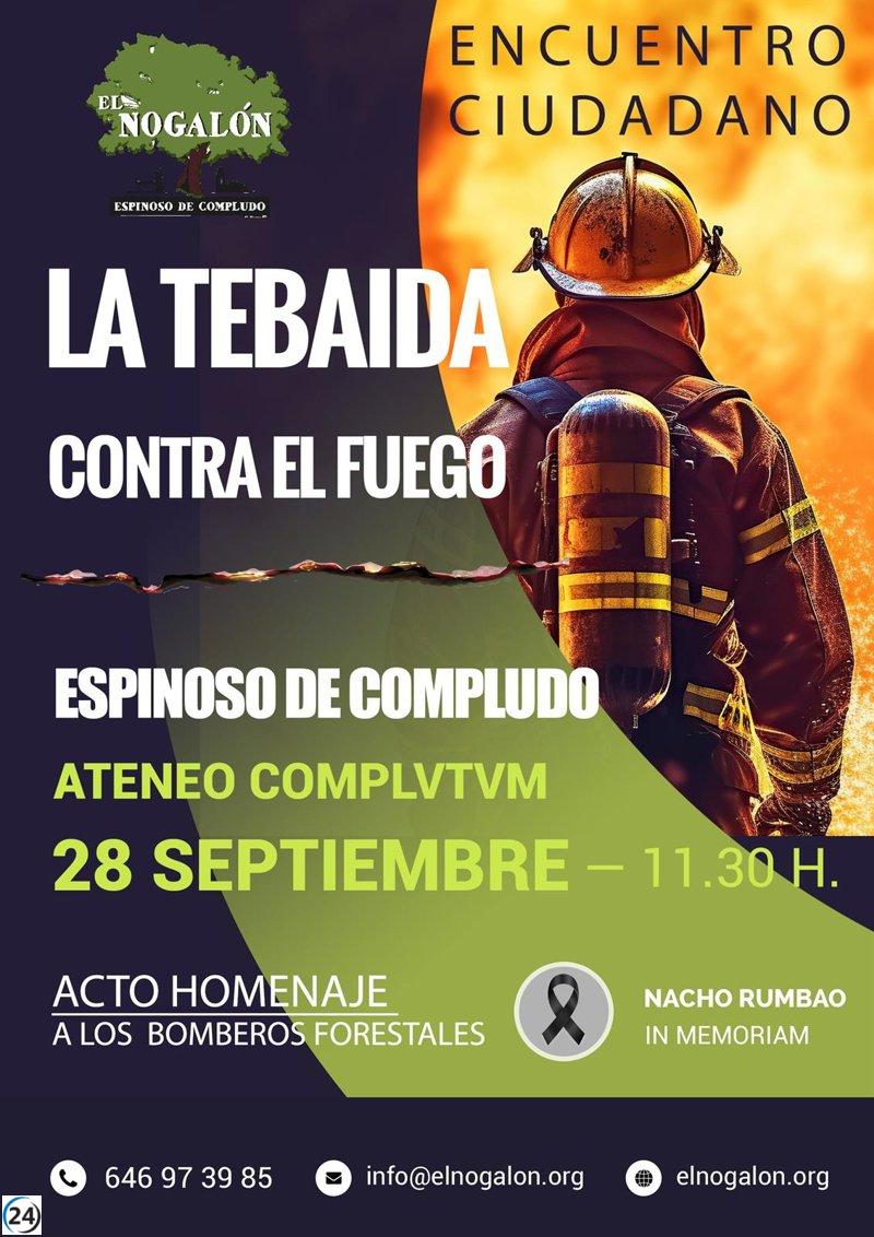 La Tebaida en León rinde homenaje el 28 de septiembre a brigadista caído en el incendio de Espinoso.