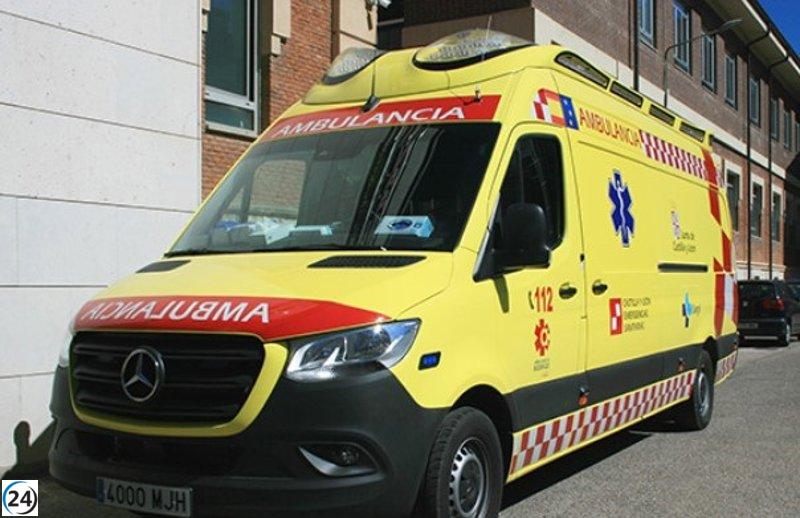 Joven motociclista de 23 años sufre heridas en accidente en Salamanca.