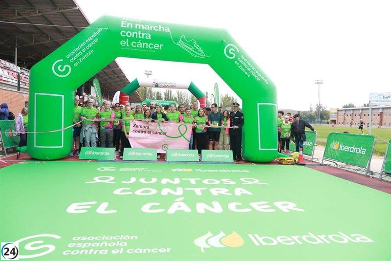 Zamora alberga XVII Carrera 'Mucho x Vivir' con la participación de más de 8.000 manifestantes contra el cáncer.