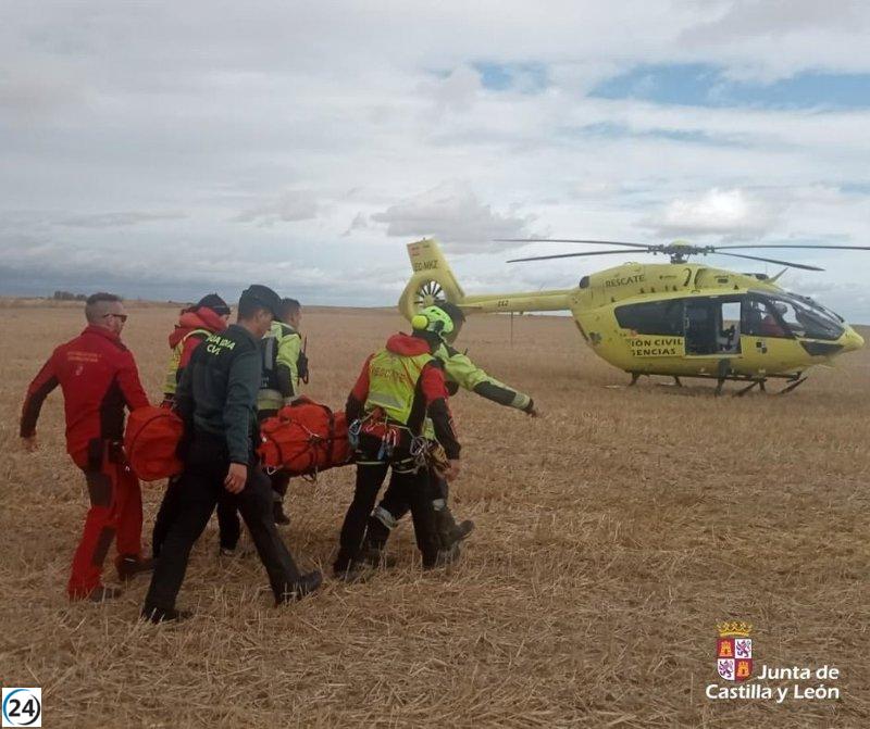 Hombre de 72 años desaparecido en San Cebrián de Campos es hallado por un ciudadano.