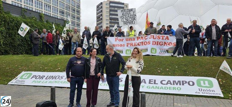 Agricultores en Valladolid exigen precios justos y detención de la reforma de la PAC.