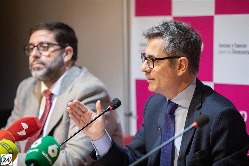 Bolaños anticipa la pronta aprobación de la reforma de la Ley de Enjuiciamiento Criminal por parte del Gobierno.