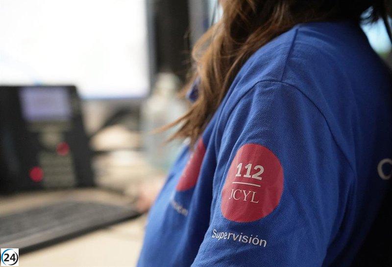 Intoxicado por humo en incendio de casa en Soria.