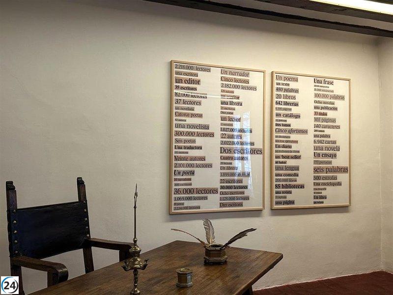 Ignasi Aballí anima a descubrir mensajes ocultos en su muestra en la Casa de Cervantes de Valladolid.