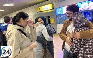Familia de Fayad, originario de Valladolid, finalmente llega a España tras dos años en Gaza.