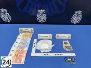 Detienen a pareja con drogas durante control de seguridad en Paseo de San Vicente.