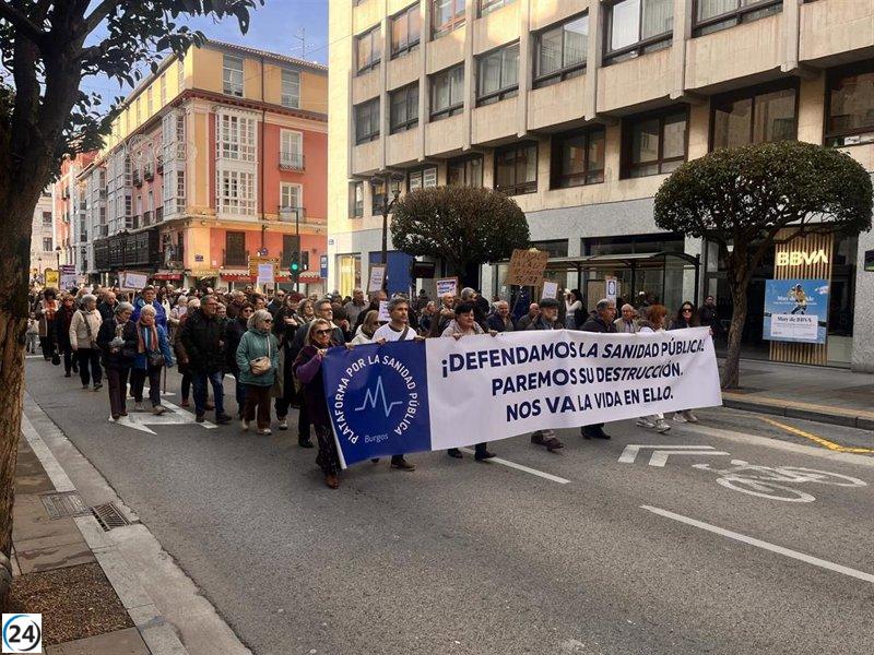 3.000 personas en Burgos defienden la sanidad pública: 
