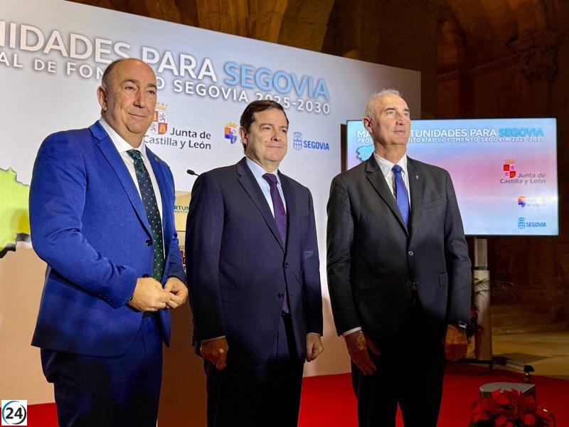 Mañueco destaca el Plan Territorial de Fomento para Segovia 2025-2030 como un impulso vital con 89 millones de inversión.