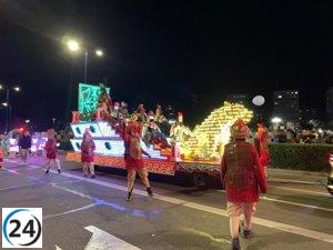 Los Reyes Magos iluminan Valladolid con su desfile histórico a pesar del frío.