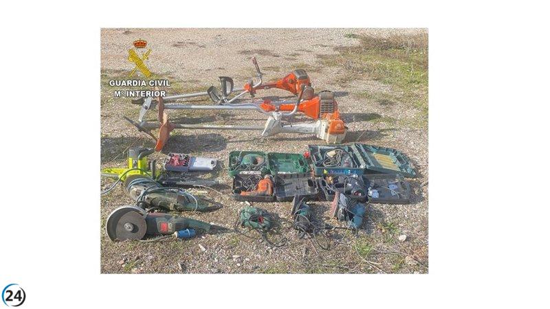 Desmantelada red de ladrones de herramientas que operaba en León y Soria.