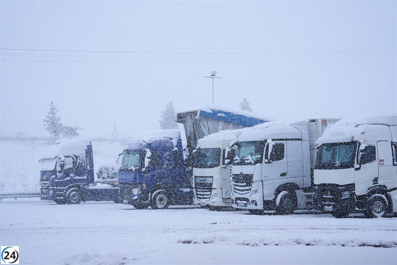 DGT implementa controles para camiones en nueve ubicaciones clave de Castilla y León.