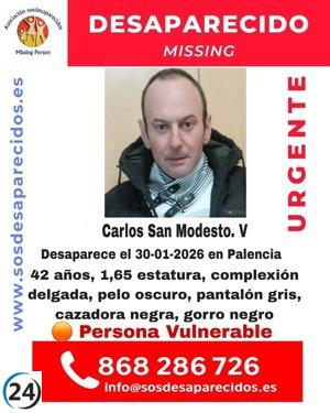 Desaparece en Palencia un hombre de 42 años desde el sábado.