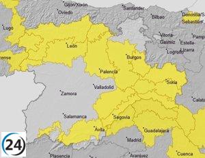 Alertas de nieve y deshielo en Castilla y León: cinco provincias de la meseta afectados este miércoles.