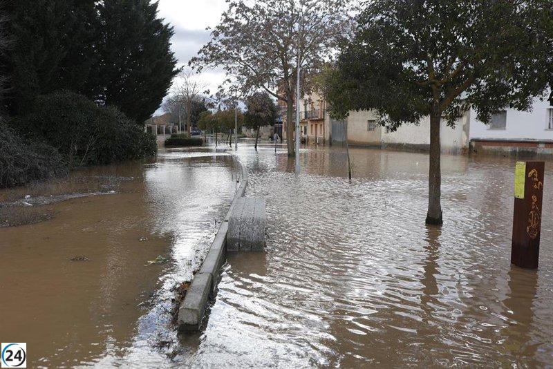 Cerradas 26 vías en Castilla y León debido a inundaciones.