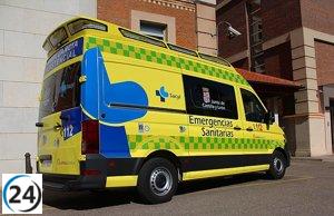 Anciano de 70 años lesionado en accidente de tráfico entre dos automóviles en Piedrahíta (Ávila)