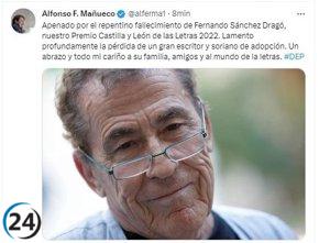 Fernández Mañueco expresa pesar por la muerte de Sánchez Dragó, escritor y soriano adoptado.