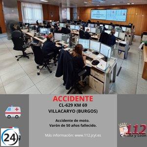 Fatal accidente en Villarcayo (Burgos) deja un muerto en la CL-629.