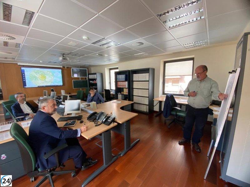 El CSN simula terremoto que genera apagón en central nuclear de Garoña.