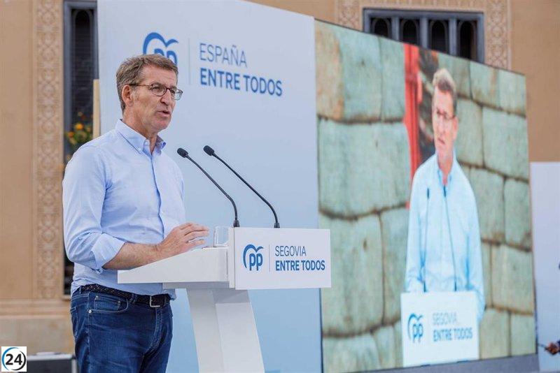Feijóo afirma que la clase más modesta del país saluda y vota al PP como el partido