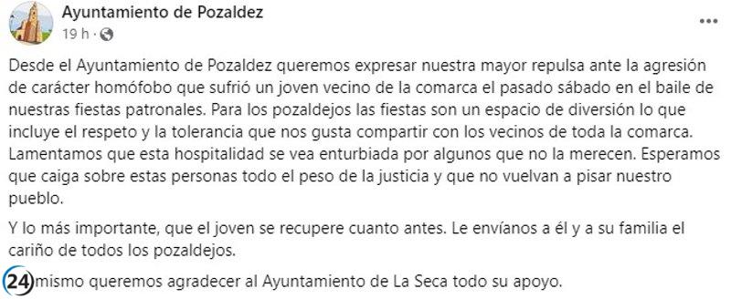Joven agredido en fiestas de Pozaldez presenta denuncia y se investiga.