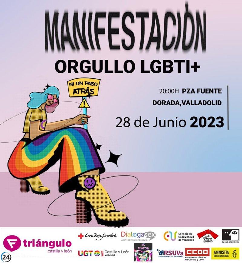Fundación Triángulo convoca una manifestación en Valladolid por el Orgullo LGTBI+.