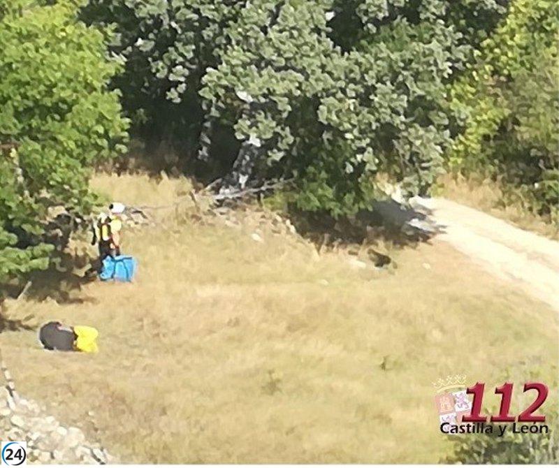 Parapentista auxiliado tras caída en Piedralaves (Ávila)