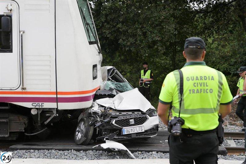 Segundo joven fallece en accidente entre tren y coche en Lugo