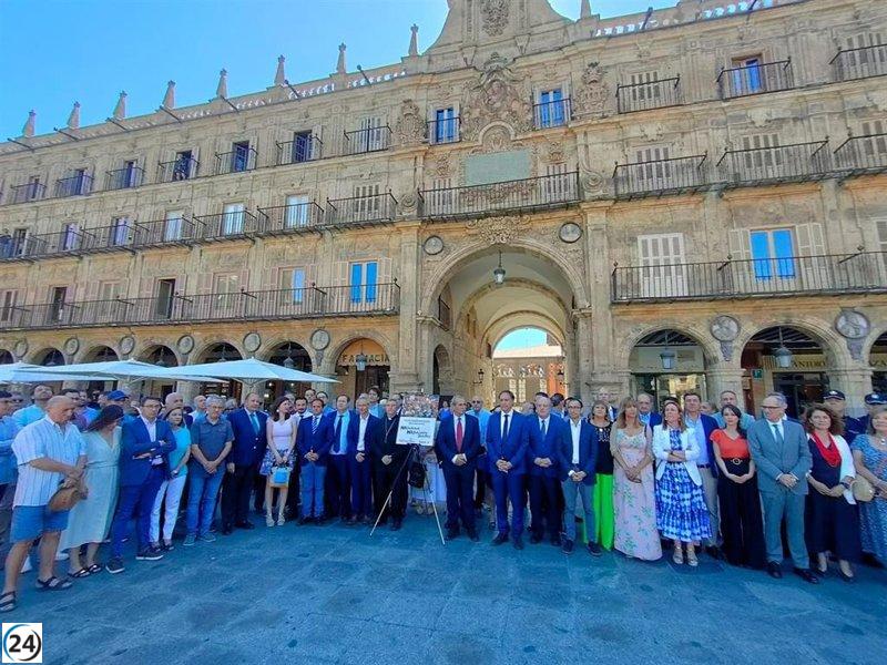 Salamanca honra a víctimas del terrorismo con minuto de silencio