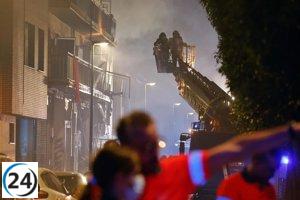 Emergencias envía Unidad de Apoyo Logístico para atender explosión de gas en calle Goya