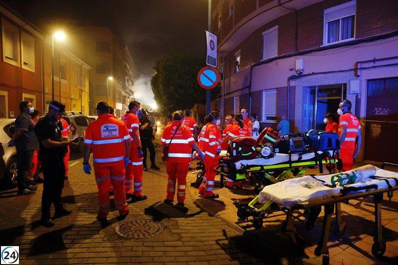 Explosión de gas en la calle Goya de Valladolid deja diez heridos