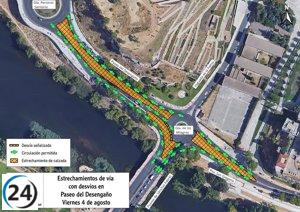 Obras del nuevo tramo de la red ciclista causarán cortes de tráfico y desvíos en la Glorieta de los Milagros mañana