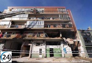 Comenzarán el lunes las labores de estabilización del edificio afectado en la calle Goya.