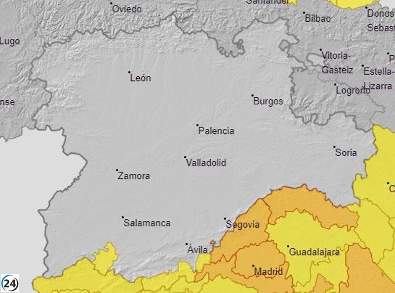 La Aemet anuncia que la ola de calor dejará de afectar a CyL mañana, solo quedarán alertas al sur de Ávila y Salamanca.