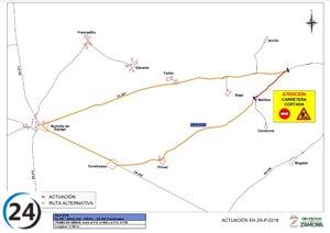 La carretera ZA-P-2218 será cerrada al tráfico a partir de mañana por la Diputación de Zamora.